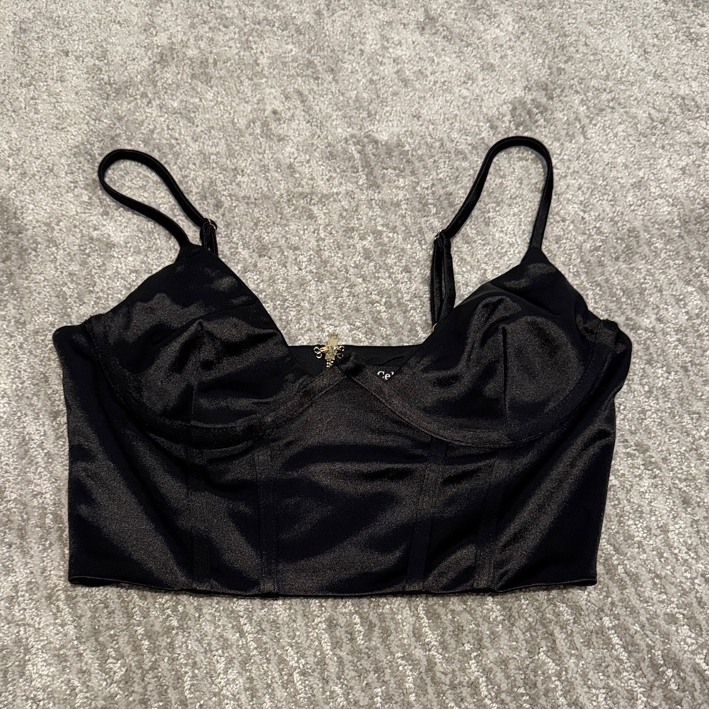 Hera Collection Elegant Black Corset Top